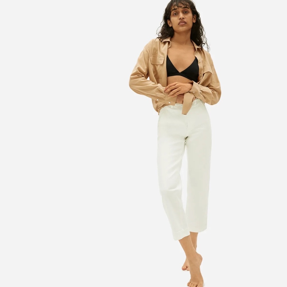 Everlane The Straight-Leg Crop Canvas Pant